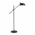 Z-Lite Bellamy Floor Lamp, 1-Light, 12.75 In.W x 39.5 In.L x 52 In.H, Matte Black/Outer Matte Black 1942FL-MB